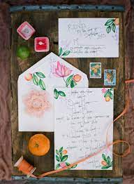 Florida Citrus Inspired Vintage Styled Wedding Shoot Casa Lantana Wedding Inspiration Summer Summer Wedding Invitations Styled Wedding Shooting