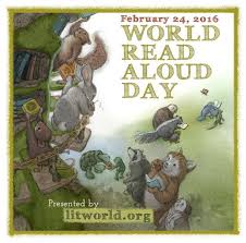 February 24 2016 World Read Aloud Day Presented By Litworld Org Logo Image Of Woodland Creatures Taking Books Out Of Read Aloud Reading Importance Of Reading