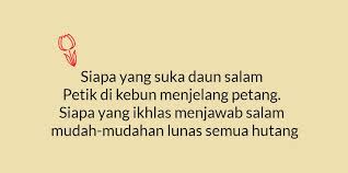 40 Pantun Waalaikumsalam Warahmatullahi Wabarakatuh Penutup Acara Klak Klik Bermutu