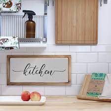Shop the latest rustic kitchen decor deals on aliexpress. Buy Kitchen Sign Rustic Kitchen Decor Sign Modern Farmhouse Kitchen Decor Kitchen Wall Decor Rustic Home Decor Country Kitchen Decor With Solid Wood Frame 8x17 Inch Online In Turkey B08653gxnd