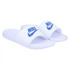 This one is black with a metallic gray swoosh. Nike Benassi Swoosh Slides For Men White Buy Online Slippers At Best Prices In Egypt Souq Com