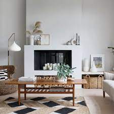 The color palette is very simple: White Living Room Ideas Ideal Home