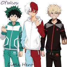 After all, midoriya was the person who help shoto realize that his left side wasn't his father's quirk, it was his entirely. Anime My Hero Academia Izuku Midoriya Deku Bakugou Katsuki Todoroki Shoto Winter Sweatshirt Coat Hoodies Autumn Suits Coat Pants Anime Costumes Aliexpress