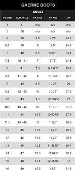 Gaerne Size Chart Related Keywords Suggestions Gaerne