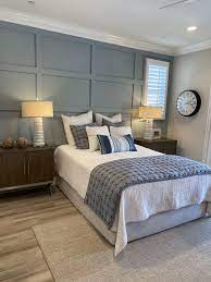 Bedroom Remodel Ideas Board Batten Wall In Sw Stardew W Sw Pure White Trim And Sw Agreeable Gray Bedroom Walls White Wall Bedroom Gray Accent Wall Bedroom