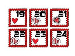 February Valentine Calendar Cards Morning Math Number Corner Valentine Calendar Math Numbers Calendar