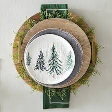 The thick branch of a cedar tree. Pier 1 Kitchen Pier Cedar Branch Placemat Set Of 4 Poshmark