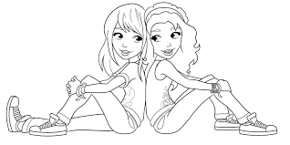 Best best friend coloring pages for girls from best friend coloring pages for teenage girls.source image: Printable Bff Drawings Girl Best Friend Coloring Pages Novocom Top