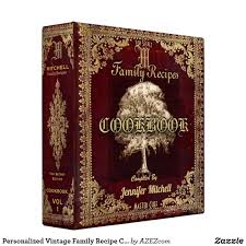 Personalized Vintage Family Recipe Cookbook 3 Ring Binder Zazzle Com Recipe Book Design Binder Recipe Book Recipe Book Diy