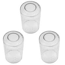 It screws on to your existing fixture with ease. Bubble Seeded Glass Lamp Shade Ledupdates 3 Packs Clear Cylinder For Light Fixture Glass Replacement Amazon Com