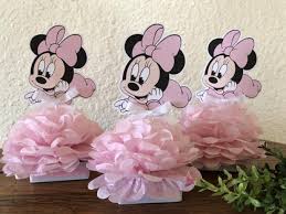 Customized with minnie mouse head around pail and child's name including age. Minnie Mouse Baby Shower Ideas Baby Shower Ideas 4u