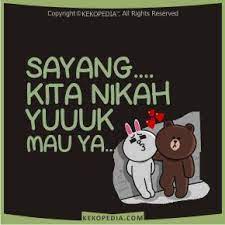 Ada juga kumpulan gambar kata kata lucu yang super gokil sob. Gambar Dp Bbm Kata Kata Ngajak Menikah Fictional Characters Nikah Character