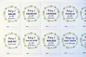 Baby Milestone Cards Beautiful Free Printables