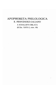 APOPHORETA PHILOLOGICA