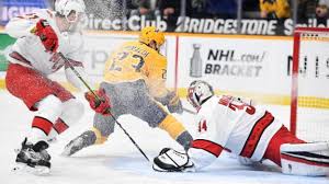 Nashville predators' pekka rinne takes a shot at the chicago blackhawks' empty net and buries it for an extremely rare goalie. Pekka Rinne Notches Shutout As Preds Beat Hurricanes 5 0 Abc11 Raleigh Durham