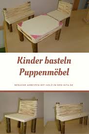 Kinder Basteln Puppenmobel Aus Holz In 2020 Puppenmobel Basteln Mit Holz Basteln Mit Kindern