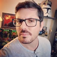 With beard, then after...