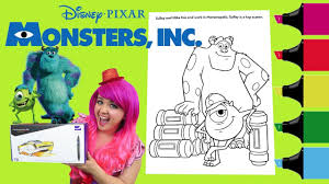 Select from 35870 printable coloring pages of cartoons, animals, nature, bible and many more. Coloring Monsters Inc Sulley Mike Coloring Book Colored Markers Prismacolor Kimmi The Clown Youtube