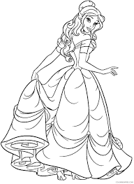 Disney princess belle coloring pages to print. Belle Coloring Pages Disney Princess Coloring4free Coloring4free Com