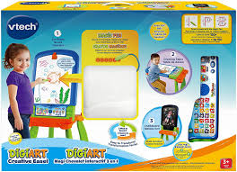 This light up board recognizes each page on the board and shows you what color to use in every section. Vtech Digiart Creative Easel Blue Crayons