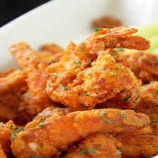 Combine flour, lemon pepper seasoning, baking powder, salt, garlic powder, and cayenne together in a bowl. Copycat Hooters Buffalo Shrimp