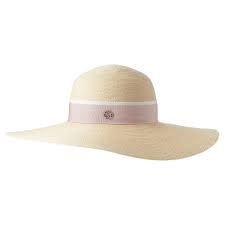 Capeline En Chanvre Et Gros Grain Rose Maison Michel Paris En 2020 Gros Grain Capeline Maison Michel