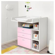 Ikea Stuva Fritids Wickeltisch Mit Schubladen Wei Szlig Hellrosa In 2020 Wickeltisch Schubladen Baby Mobel