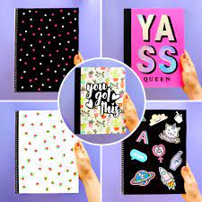 5 Diy Cute Notebook Covers Handmade Creative Easy Back To School Crafts Diy Notebook Cover Notebook Covers Diy Notebook