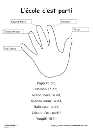 Librairie Interactive L Ecole C Est Parti Comptine Maternelle Rentree Comptines Comptine De Rentree