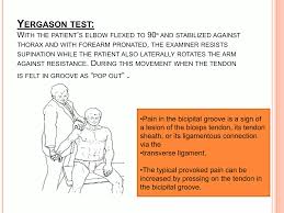Image result for Yergason Test