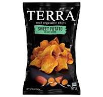 TERRA Sweet Potato No Salt Vegetable Snack Chips, 5 oz