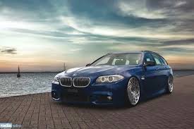 Bmw F11 5 Series Touring Blue Slammed