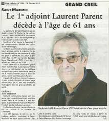 20150218-OH-Saint-Maximin-Le 1er adjoint Laurent Parent décède à l'âge de  61 ans