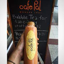 Thai Iced Milk Tea From Cafe Pal A Modern Thai Cafe In Singapore Ice Milk Milk Tea Cafe