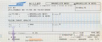 Un billet sur quatre à petit prix, annonce la sncf. The Traveler S Drawer Sncf Billet Train De Bruxelles Midi A Bruxelles Aeroport 2002
