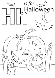 Have fun with the best coloring pages : Alphabet Coloring Pages H Is For Halloween Words And Page Sheet Color By Number Kids Greek Letters Printable Disney Approachingtheelephant