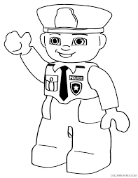 Download this adorable dog printable to delight your child. Lego Policeman Coloring Pages Coloring4free Coloring4free Com