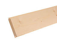 The exposed portion is 5 3/4 wide and primed with a hardwood veneered sheets, elite offers veneered mdf sheets. Planed Whitewood Spruce Tongue Groove Floorboard L 3m W 119mm T 18mm Diy At B Q