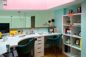 The desk also came with two small chips at the front, right where i sit, that my sleeve gets caught on pretty easily, which is quite annoying since i was very careful when opening and putting together to keep the wood from getting. Small Home Office Ideas For Two Working From Home Together