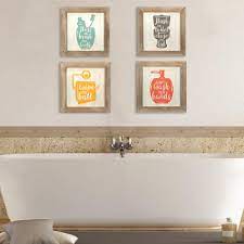 Maybe you would like to learn more about one of these? Stratton Home Decor Floss Flush Wipe Wash Decorative Sign Set Of 4 S07752 The Home Depot