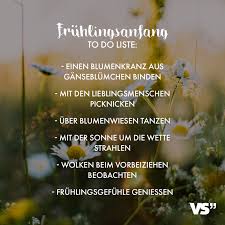 Visual Statements Fruhlingsanfang To Do Liste Einen Blumenkranz Aus Ganseblumchen Binden Mit Den Lieb Fruhling Spruche Schone Spruche Liebe Wort Zum Tag