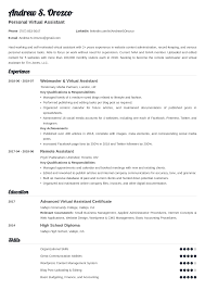 Responding to emails and phone calls. Virtual Assistant Resume Example Template Valera Resume Examples Job Resume Examples Virtual Assistant