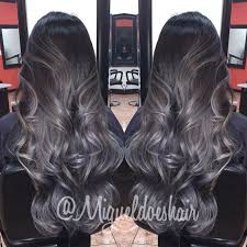 Black And Gray Ombre Hair Metals By Migueldoeshair Grey Ombre Hair Metallic Hair Black To Grey Ombre Hair