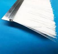 Door Sweep Aluminum Profile White Nylon Bristle Seal Strip ...