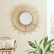 Only 3 available and it's in 9 people's carts. Rattan Wall Mirror 81cm Natural Dunelm
