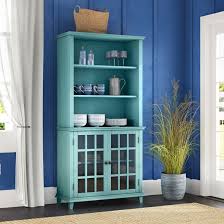 Antique china cabinet painted in holiday red with a medium distress and a coat of dark wax to bring out the detail. Beachcrest Home Naples Park China Cabinet Reviews Wayfair