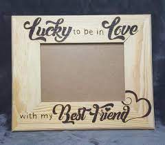 Lucky To Be In Love With My Best Friend Picture Frame I Am Awesome Picture Frames Frame