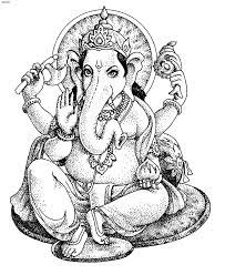He is vighnaharta or destroyer of all. Hindu Gods Ganesha Coloring Page Ganesha Art Illustration Mandela Art Ganesha