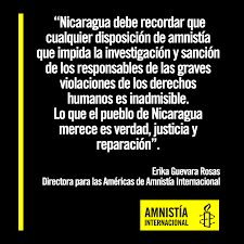 De la paz a la amnistía y de la amnistía a la paz. Amnistia Internacional Americas Twitterren Sosnicaragua Hemos Recibido Informacion Sobre La Posible Aprobacion De Una Ley De Amnistia En Nicaragua Las Personas Detenidas Por Ejercer Sus Derechos En El Contexto De La Crisis