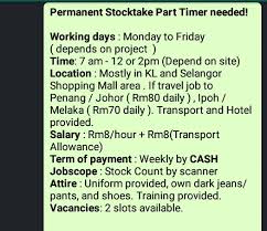 Is there anybody knows other sources ? Part Time Job In Penang At Night Job Retro